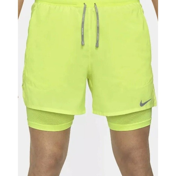 Nike Shorts Nike Mens Flex Stride 2 In Running 5 Shorts Volt Reflective Cj546772 Xxl Poshmark